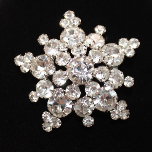 Mid Century Juliana Celestial Rhinestone Star Oversized  Brooch - Picture 5 of 7